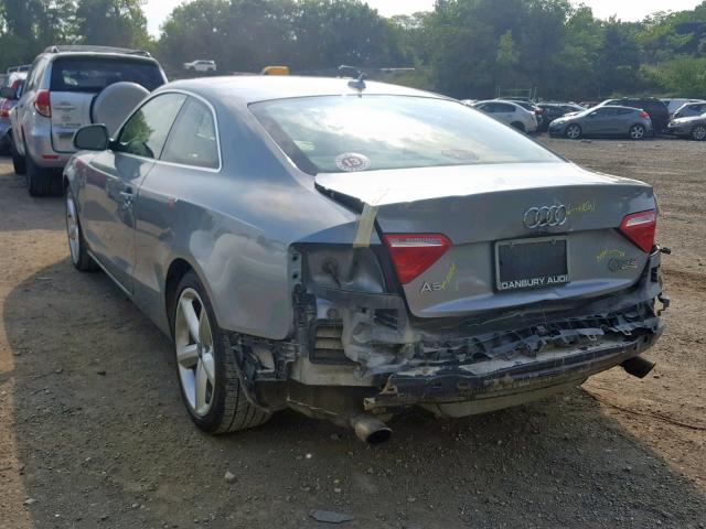 WAUDK78T39A044372 - 2009 AUDI A5 QUATTRO GRAY photo 3