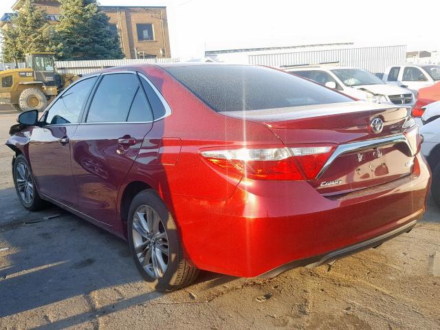 4T1BF1FK5HU790806 - 2017 TOYOTA CAMRY LE RED photo 3