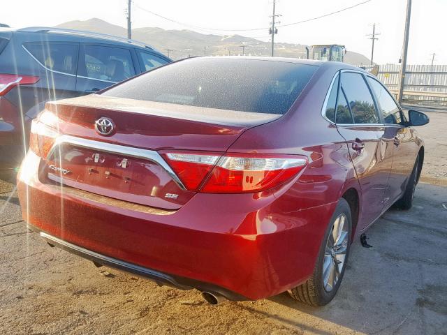 4T1BF1FK5HU790806 - 2017 TOYOTA CAMRY LE RED photo 4