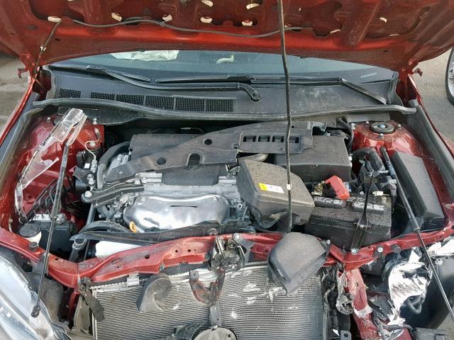 4T1BF1FK5HU790806 - 2017 TOYOTA CAMRY LE RED photo 7