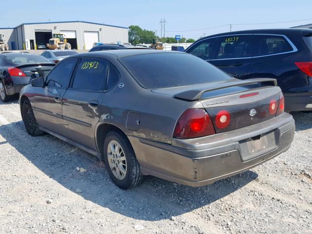 2G1WF52E239380427 - 2003 CHEVROLET IMPALA GRAY photo 3