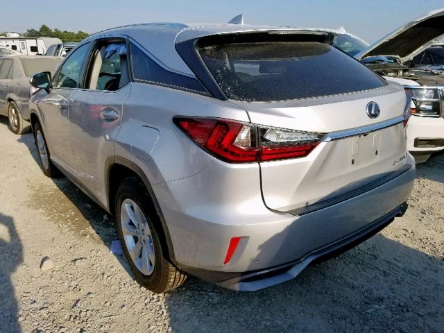 2T2ZFMCA1GC001297 - 2016 LEXUS RX 450H SILVER photo 3