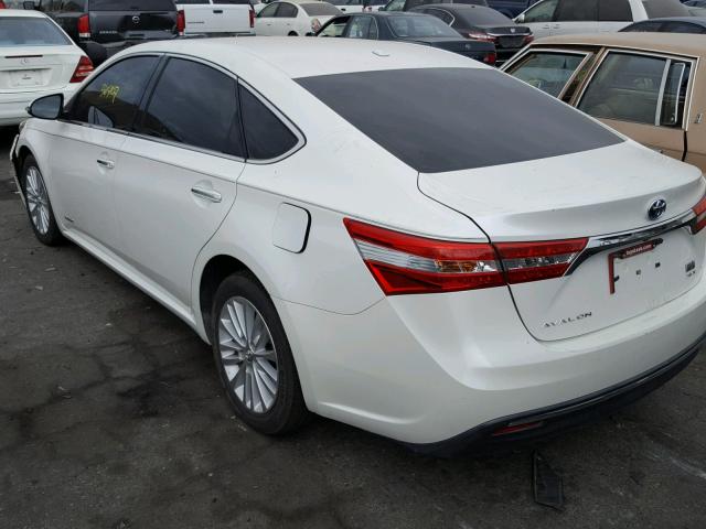 4T1BD1EB5FU036812 - 2015 TOYOTA AVALON HYB WHITE photo 3