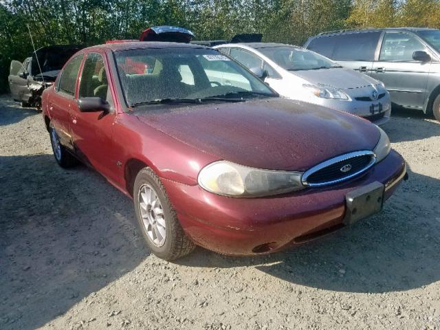 1FAFP6631YK144155 - 2000 FORD CONTOUR SE BURGUNDY photo 1