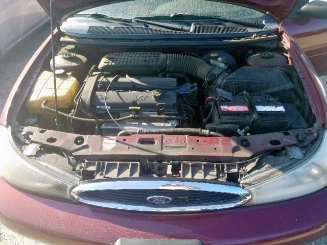 1FAFP6631YK144155 - 2000 FORD CONTOUR SE BURGUNDY photo 7