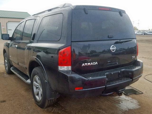 5N1AA08C19N606905 - 2009 NISSAN ARMADA SE BLACK photo 3