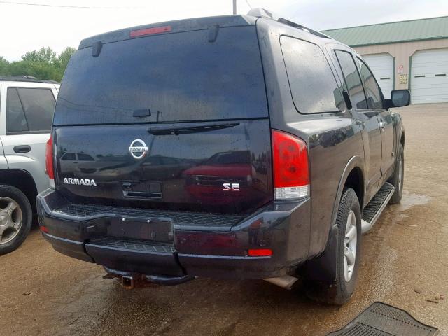 5N1AA08C19N606905 - 2009 NISSAN ARMADA SE BLACK photo 4