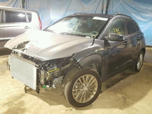 KM8K22AA5JU080794 - 2018 HYUNDAI KONA SEL GRAY photo 2