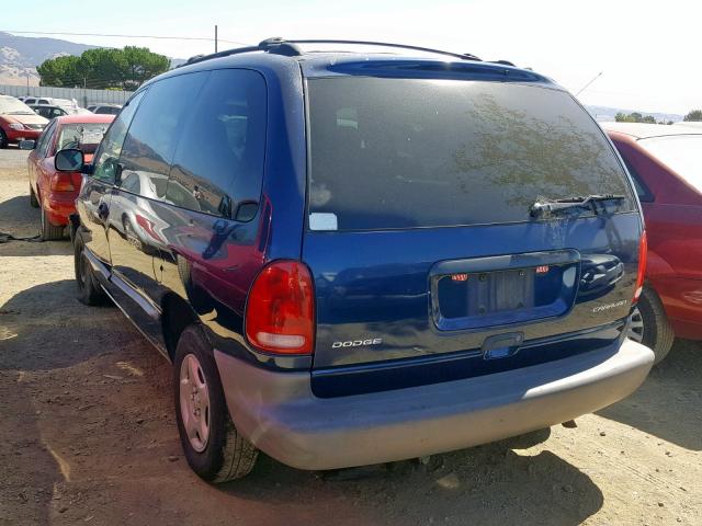 2B4FP25B4YR728141 - 2000 DODGE CARAVAN BLUE photo 3