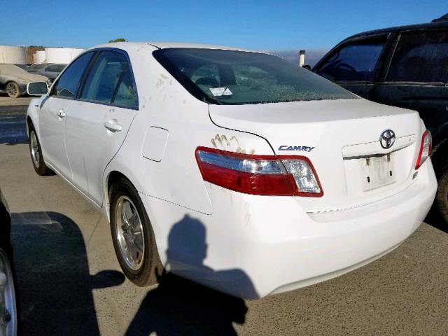 4T1BB46K08U037956 - 2008 TOYOTA CAMRY HYBR WHITE photo 3