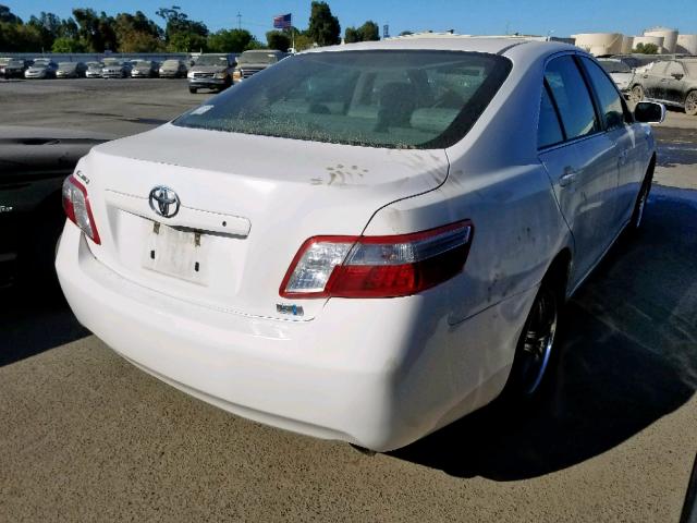 4T1BB46K08U037956 - 2008 TOYOTA CAMRY HYBR WHITE photo 4