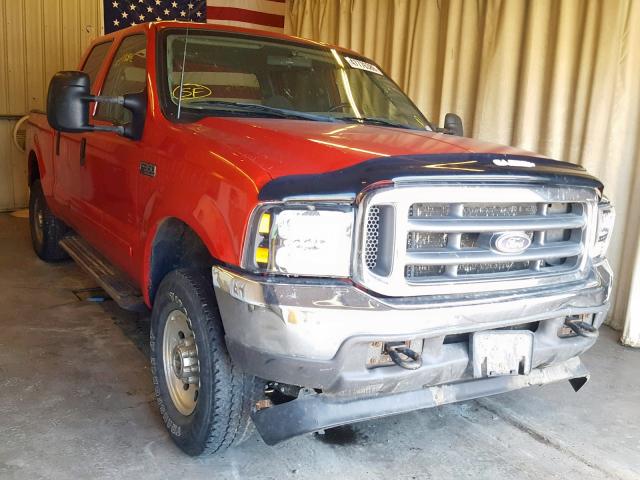 3FTSW31S31MA50057 - 2001 FORD F350 SRW S RED photo 1