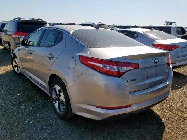 KNAGM4AD6B5006531 - 2011 KIA OPTIMA HYB SILVER photo 3