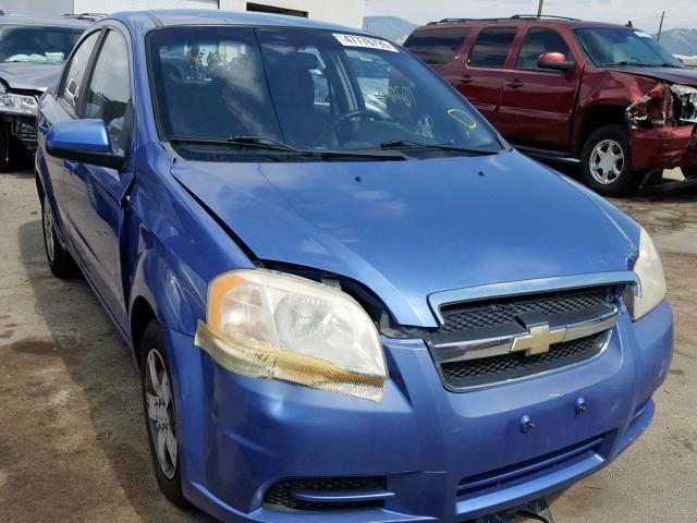 KL1TD56E09B355275 - 2009 CHEVROLET AVEO LS BLUE photo 1