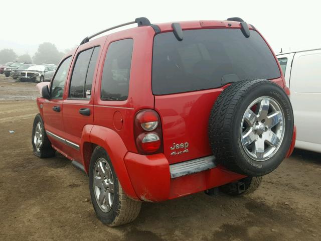 1J4GL58K45W597080 - 2005 JEEP LIBERTY LI RED photo 3