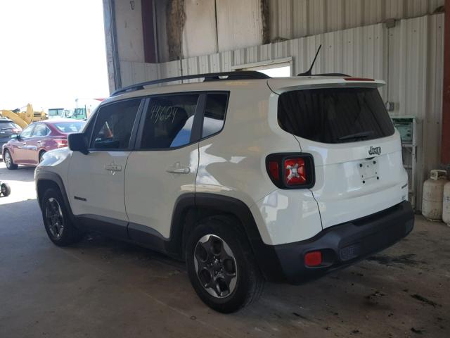 ZACCJAAB6HPF77296 - 2017 JEEP RENEGADE S 白色 照片 3