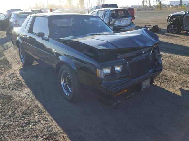 1G4GJ1174HP419240 - 1987 BUICK REGAL BLACK photo 1