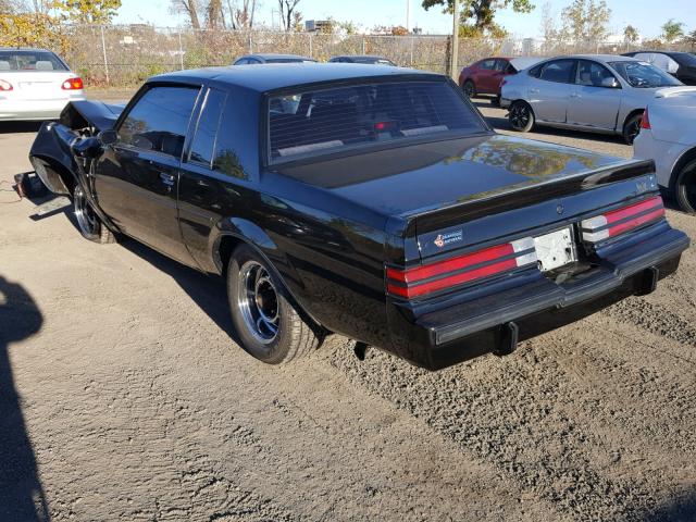 1G4GJ1174HP419240 - 1987 BUICK REGAL BLACK photo 3