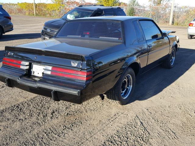 1G4GJ1174HP419240 - 1987 BUICK REGAL BLACK photo 4