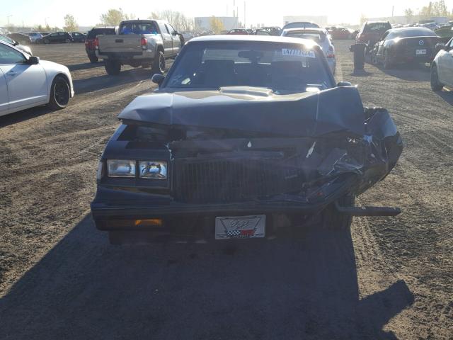 1G4GJ1174HP419240 - 1987 BUICK REGAL BLACK photo 9