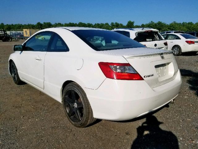 2HGFG12819H534939 - 2009 HONDA CIVIC EX WHITE photo 3