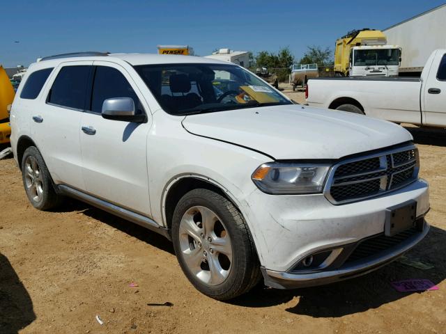 1C4RDHAG5FC729270 - 2015 DODGE DURANGO SX WHITE photo 1