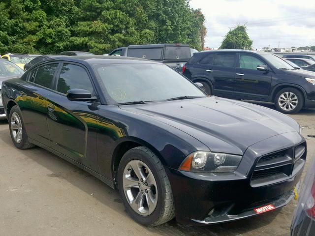 2C3CDXHG0DH564040 - 2013 DODGE CHARGER SX BLACK photo 1