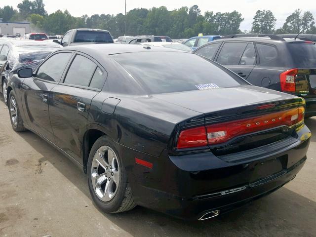 2C3CDXHG0DH564040 - 2013 DODGE CHARGER SX BLACK photo 3