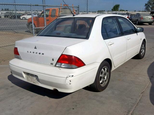 JA3AJ26E33U023770 - 2003 MITSUBISHI LANCER ES WHITE photo 4