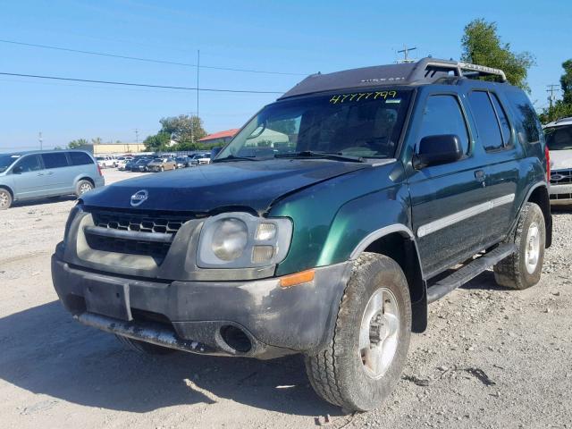 5N1ED28Y82C526891 - 2002 NISSAN XTERRA XE GREEN photo 2