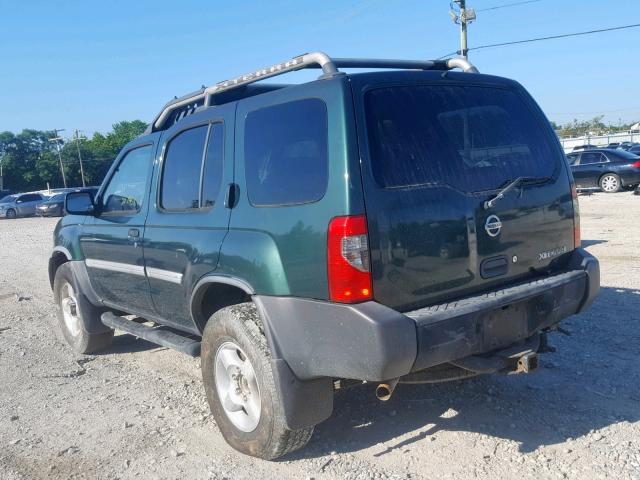 5N1ED28Y82C526891 - 2002 NISSAN XTERRA XE GREEN photo 3