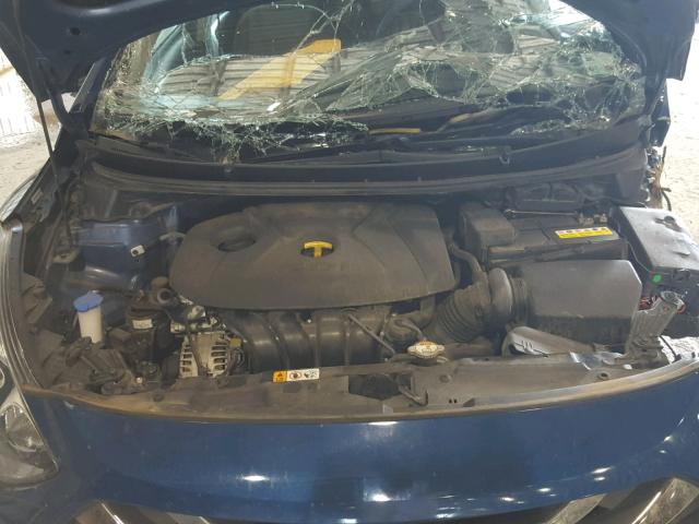 KMHD35LH3FU241216 - 2015 HYUNDAI ELANTRA GT BLUE photo 7