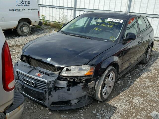 WAUHF68P39A056007 - 2009 AUDI A3 2.0T BLACK photo 2