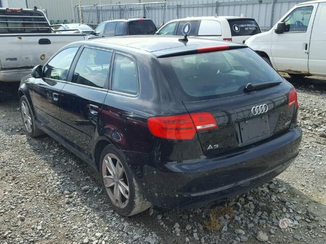 WAUHF68P39A056007 - 2009 AUDI A3 2.0T BLACK photo 3