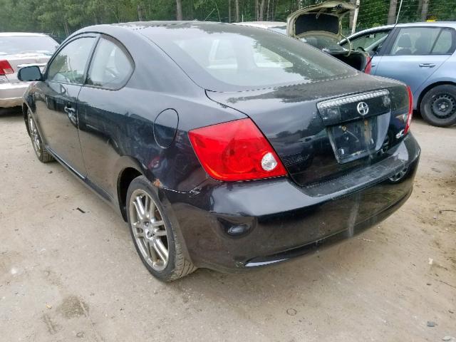 JTKDE177550015542 - 2005 TOYOTA SCION TC შავი ფოტო 3