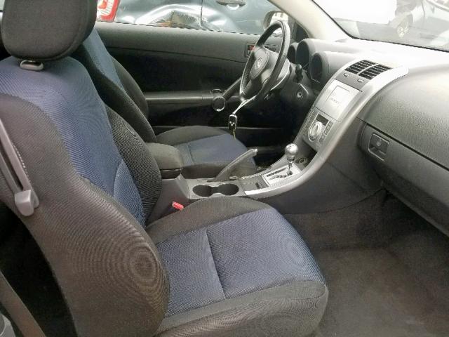 JTKDE177550015542 - 2005 TOYOTA SCION TC შავი ფოტო 5
