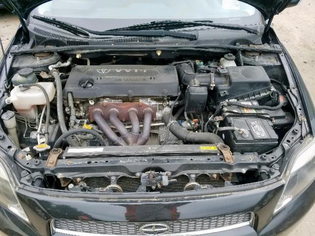 JTKDE177550015542 - 2005 TOYOTA SCION TC შავი ფოტო 7