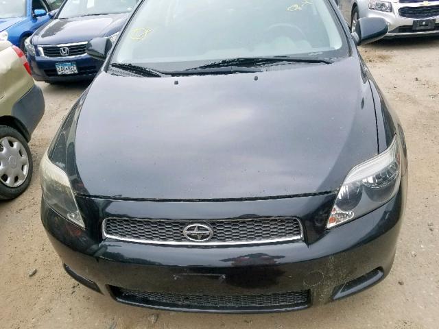 JTKDE177550015542 - 2005 TOYOTA SCION TC შავი ფოტო 9