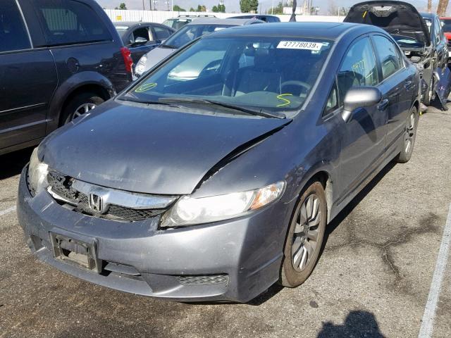 19XFA1F83AE061474 - 2010 HONDA CIVIC EX GRAY photo 2