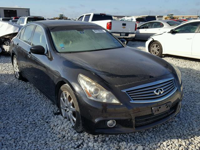 JN1CV6AR0AM250916 - 2010 INFINITI G37 BLACK photo 1