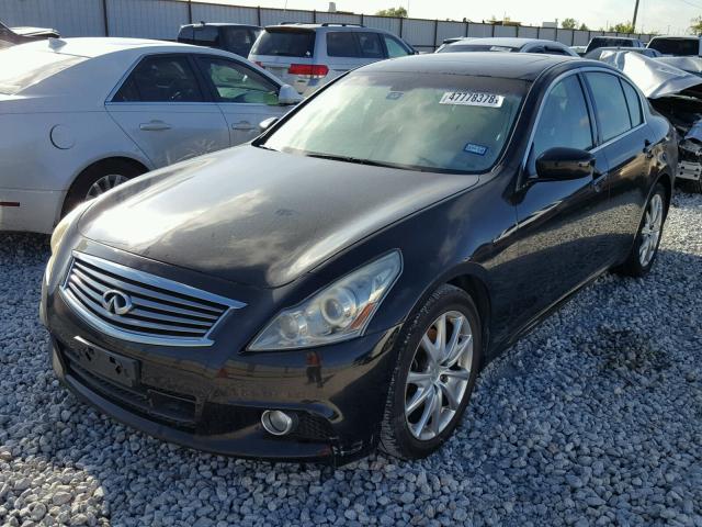 JN1CV6AR0AM250916 - 2010 INFINITI G37 BLACK photo 2