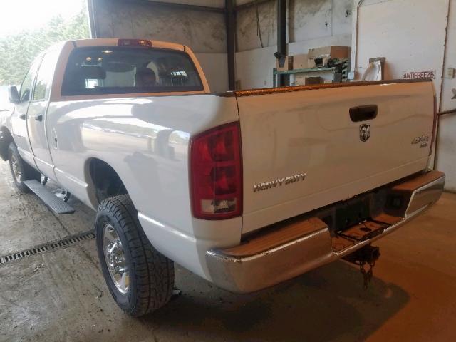 3D3KS28C75G813259 - 2005 DODGE RAM 2500 S Սպիտակ լուսանկար 3