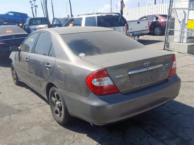 4T1BF32K33U551118 - 2003 TOYOTA CAMRY LE GRAY photo 3