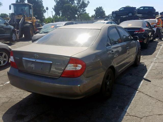 4T1BF32K33U551118 - 2003 TOYOTA CAMRY LE GRAY photo 4