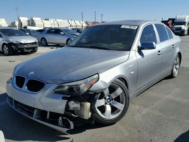 WBANA53575B864186 - 2005 BMW 525 I SILVER photo 2