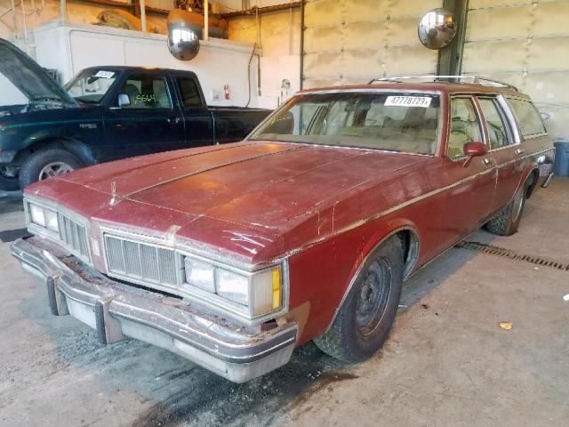 3P35YAX130455 - 1980 OLDSMOBILE CUSTM CRSR MAROON photo 2