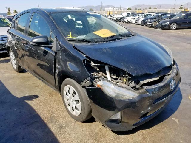 JTDKDTB34C1015735 - 2012 TOYOTA PRIUS C BLACK photo 1