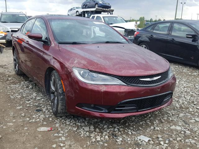 1C3CCCDG7FN636444 - 2015 CHRYSLER 200 S BURGUNDY photo 1