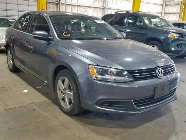 3VWLL7AJ2EM414631 - 2014 VOLKSWAGEN JETTA TDI GRAY photo 1