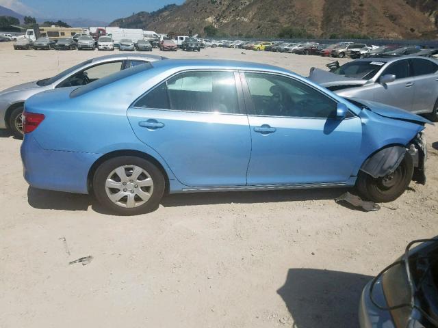 4T4BF1FK4CR235246 - 2012 TOYOTA CAMRY BASE BLUE photo 9